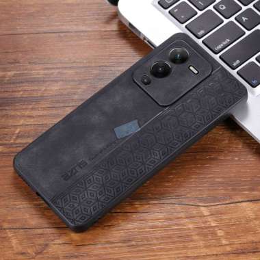 Case Aesthetic Vivo V25 Pro Original Azns Luxury Aesthetic Retro Case Hitam