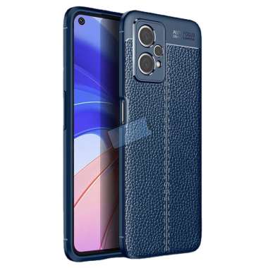 Case Realme 9 4G Leather Casing Cover Original Case Realme9 4G Biru