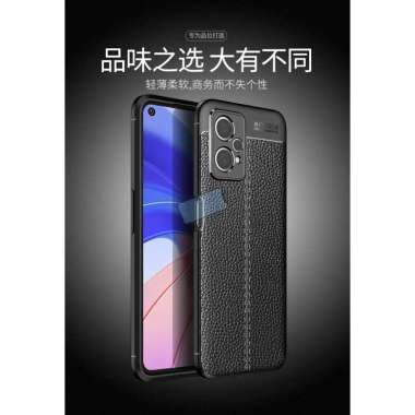 Case Realme 9 4G Leather Casing Cover Original Case Realme9 4G Hitam
