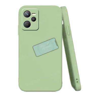 Original Liquid Silicone Case Realme C35 Soft Matte Protector Case C35 Matcha