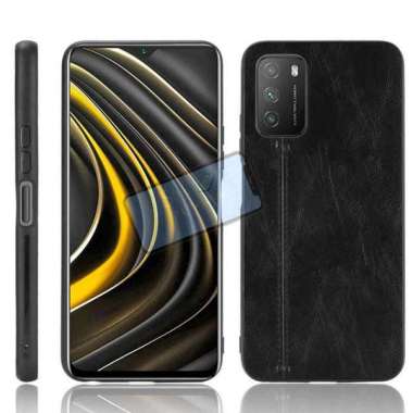 Case Xiaomi Redmi 9T Soft Case Luxury Premium Leather anti-shock Case Redmi 9T Hitam