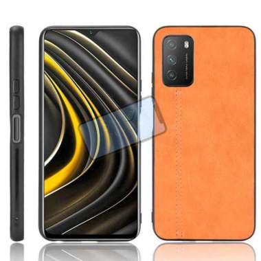 Case Xiaomi Redmi 9T Soft Case Luxury Premium Leather anti-shock Case Redmi 9T Merah