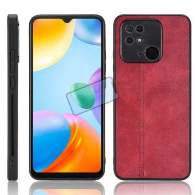 Xiaomi Redmi 10C Soft Case Luxury Premium Leather anti-shock Redmi 10C Merah