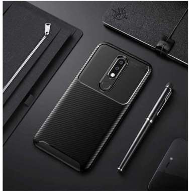 Original Case Shockproof Case Nokia 5.1 Plus Soft Case Nokia 5.1 Plus Hitam
