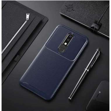 Original Case Shockproof Case Nokia 5.1 Plus Soft Case Nokia 5.1 Plus Biru