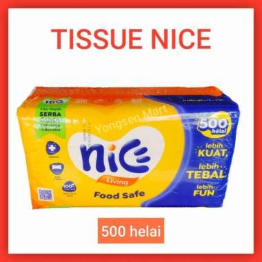 Tisu tissue NICE 500 helai facial tissue 250 sheet 2 ply ( 1 pcs )