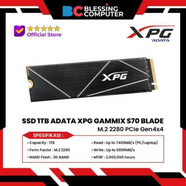 SSD 1TB ADATA XPG GAMMIX S70 BLADE M.2 2280 PCIe Gen4x4