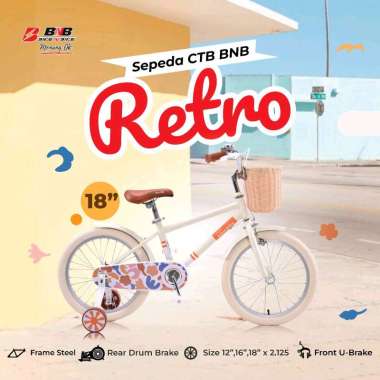 Sepeda Anak BNB 18 inch Retro