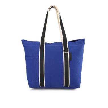 Obermain Tas Wanita BERYL CANVAS TOTE BAG Blue QB00008BL Blue