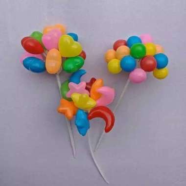 Balon hiasan kue tart topper kue ulang tahun Hati