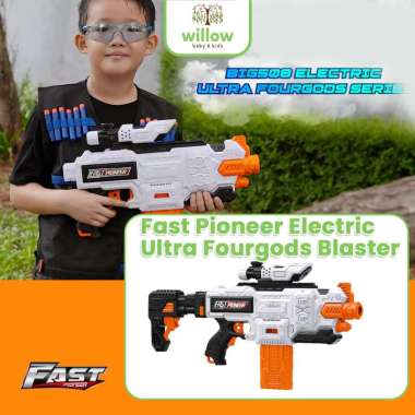 Pistol Mainan Anak - Fast Pioneer Electric Ultra Fourgods Blaster