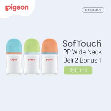 Pigeon PA010805 Paket B2G1 Botol BPP Wide Neck w/ Softouch Nipple 160 mL
