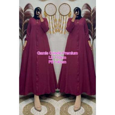 GAMIS CRINGKEL POLOS CANTIK GAMIS JUMBO & STANDARD BAHAN CRINGKEL PREMIUM YANG ADEM & NYAMAN DIPAKAI