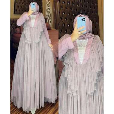 GAMIS BROKAT TILE TURKEY BRANDED OHC DRESS TILE PREMIUM SERUTY BABYDOLL MUTIARA PAYET + PURING | GAM