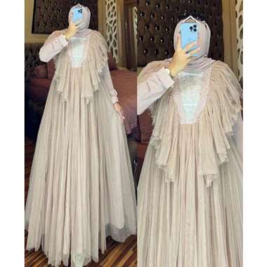 GAMIS BROKAT TILE TURKEY BRANDED OHC DRESS TILE PREMIUM SERUTY BABYDOLL MUTIARA PAYET + PURING | GAM