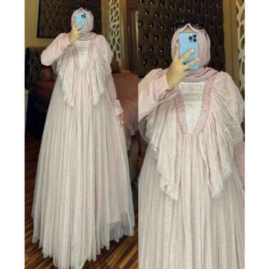 GAMIS BROKAT TILE TURKEY BRANDED OHC DRESS TILE PREMIUM SERUTY BABYDOLL MUTIARA PAYET + PURING | GAM