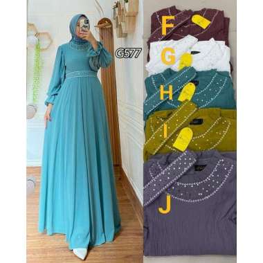 DRESS CERUTY PAYET PREMIUM GAMIS CERUTI BABYDOLL MEWAH MIX PAYET Ld110cm (Standard) H