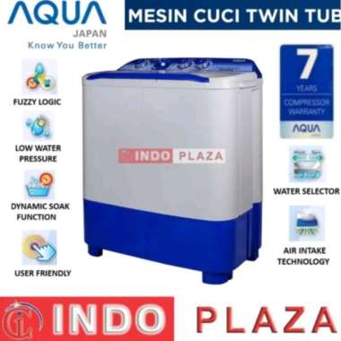 MESIN CUCI 2 TABUNG 7kg AQUA QW 781 XT / QW 751 XT