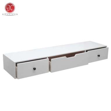 Dections Meja TV Gantung Minimalis 3 Laci Penyimpanan 120x30cm - Furniture Meja Nakas Kayu Modern Fu