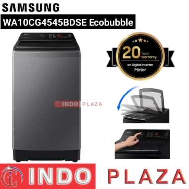 MESIN CUCI SAMSUNG 1 TABUNG 10 Kg WA10CG4545BDSE ECOBUBBLE INVERTER