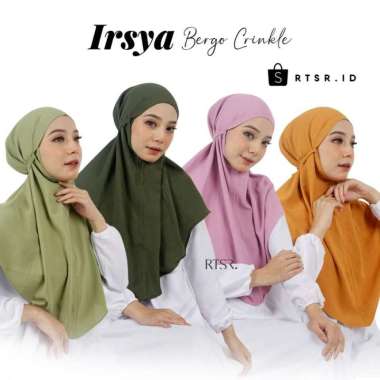 Irsya Bergo Crinkle / Jilbab Bergo Airflow Crinkle / Bergo Instan Airf sourchery