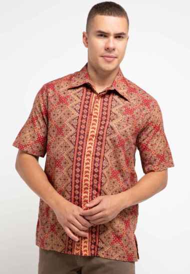 Batik Adikusuma Hem Batik Bintang Merah 612255020 M