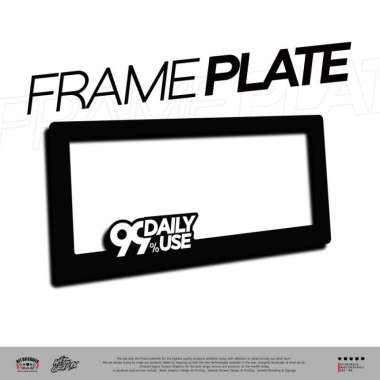 Frame Plat Nomor MOONEYES Akrilik Untuk Semua Motor Ukuran Standar Samsat PNP 99 Daily Use