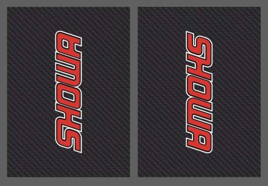 sticker fork usd carbon stiker pelindung shock depan crf klx ktm wp SHOWA-carbon