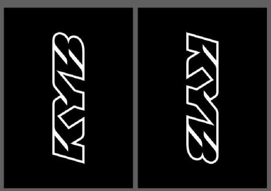 sticker fork usd carbon stiker pelindung shock depan crf klx ktm wp KYB-hitam