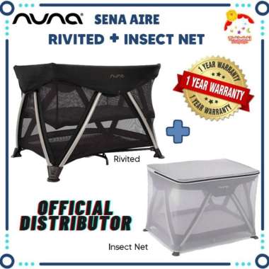 Box Bayi NUNA SENA AIRE RIVITED + Insect Net nuna sena aire rivited + matras 10cm