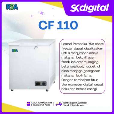 Chest Freezer RSA CF-110 Freezer Box 100 liter