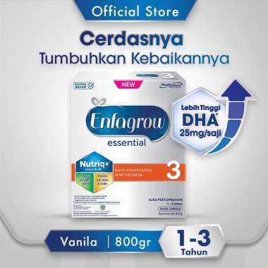 Medan - Enfagrow Essential 3 Susu Formula Anak 1 - 3 Tahun Vanila 800 gr