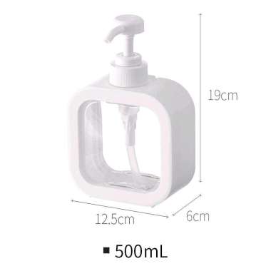 Botol Dispenser Sabun Cair Bahan Plastik/ Botol Pump Kapasitas 300ml Dan 500ml 500ml