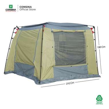Consina Community Tent Tenda Camping Outdoor | Outbound Campervan [GRATIS BANTAL PULAS 2PCS]