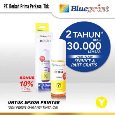 Tinta Epson BLUEPRINT 003 For Printer Epson L1110 L3110 L3150 72ml Yellow - Kuning