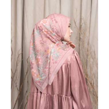 Heaven Lights - Zahari Scarf - Hijab Motif Segi Empat Dusty Pink