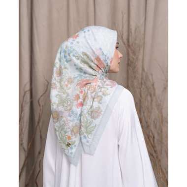 Heaven Lights - Zahari Scarf - Hijab Motif Segi Empat White