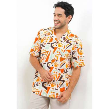 Hush Puppies Kemeja Pria 90S Hipster Off White Off White M