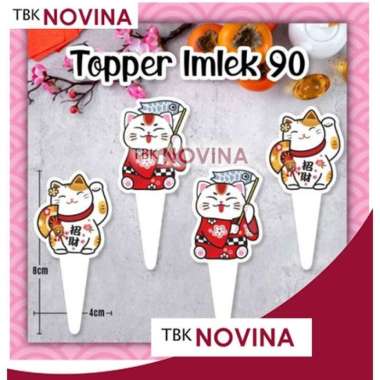 TOPPER IMLEK / TOPPER CHINESE NEW YEAR/ TOPPER SINCIA CNY CAT isi 10