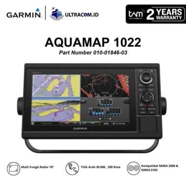 Garmin Aquamap 1022 GPSMAP Navigasi Radar Kapal Multi Fungsi Original