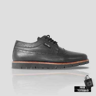Prodigo * Sepatu Kulit Pria Sakra Black I Sepatu Pantofel I Sepatu Kulit Kerja Pria I Sepatu Casual