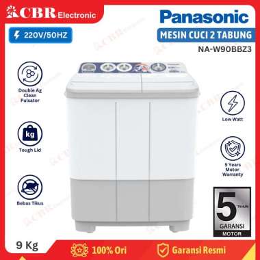 Mesin Cuci PANASONIC 2 Tabung 9 Kg NA-W90BBZ3