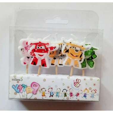 lilin ulang tahun karakter Super Wings superwings