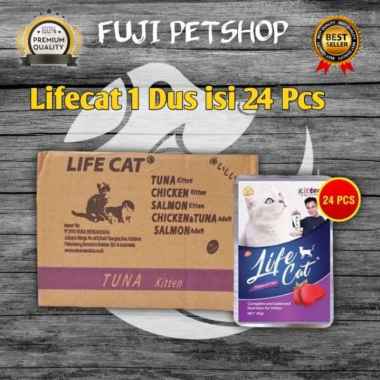LIFE CAT POUCH 1 Dus isi 24 Sachet salmon kitten