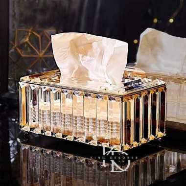 QUAT Tempat Tisu Kristal Akrilik Kotak Tisu Estetik Tempat Tisu Aesthetic Tissue Box Wadah Tissue