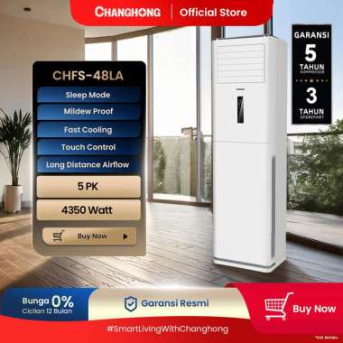 CHANGHONG AC Split Follow Standing Cabinet Machine 5PK - CHFS-48LA [INDOOR + OUTDOOR UNIT ONLY] [ECO