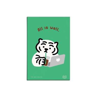 MUZIK TIGER Tiger Message Card All Is Well