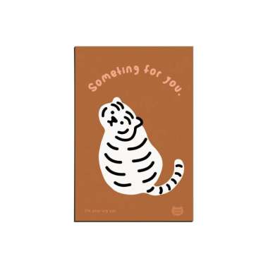 MUZIK TIGER Tiger Message Card Something For You