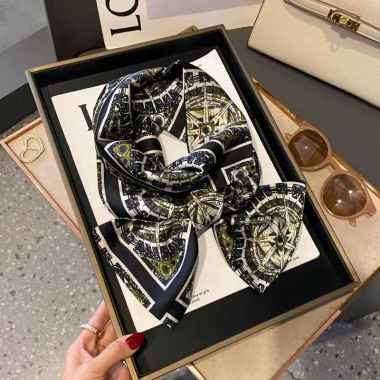 ALANA 12X144cm Korean mini syal scarf leher scarf tas neck scarf hair ribbon 12