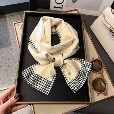 ALANA 12X144cm Korean mini syal scarf leher scarf tas neck scarf hair ribbon 19